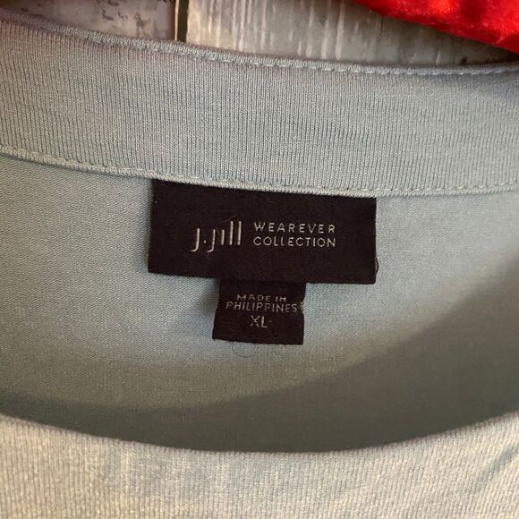 J.Jill light blue sleeveless flowy tunic tank top XL - Picture 4 of 5